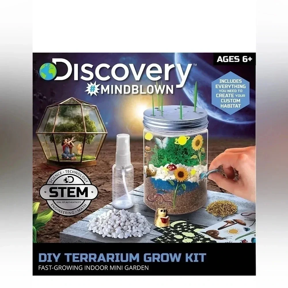 *Final Price* Discovery DIY Terrarium Grow Kit NIB Indoor Mini Garden Birthday!